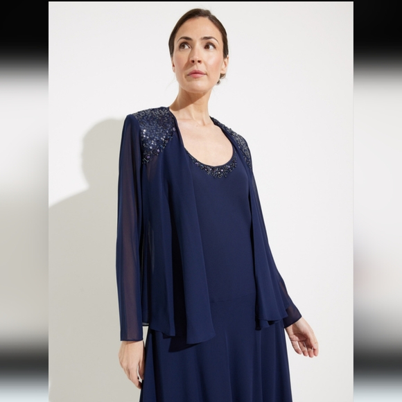 SLNY Sequined  Shoulder Jacket & Dress  Size 22W  NWT - Picture 7 of 15